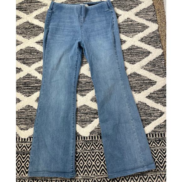 Soft Surrounding high rise Pull on Flare Jeans Stretch Women's size small - Picture 1 of 8